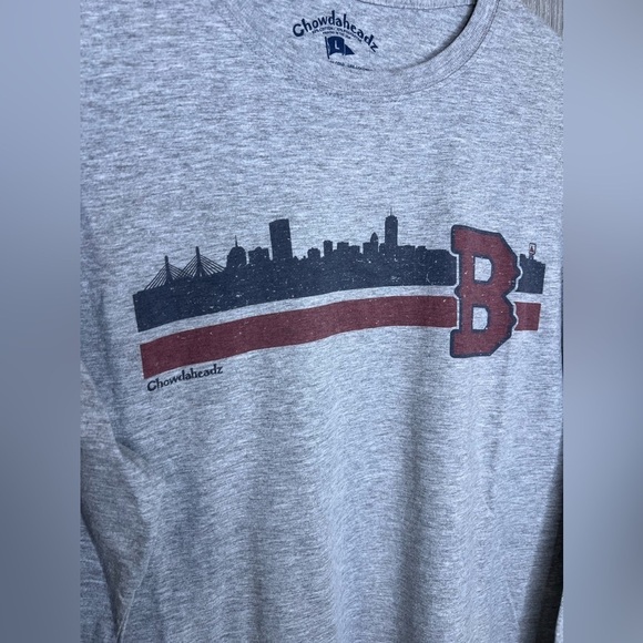 D18.07 Chowdaheadz Boston B Baseball Sideline T-Shirt - Long Sleeve Large - Picture 5 of 7